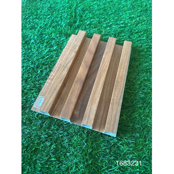 PVC Wall Panel Living Room WPC Panel for Home Decor Waterproof Wpc Wall Cladding Indoor Wall Panel Fluted Siding Cladding Waterproof Garden Wpc Wall