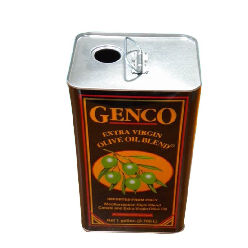 4L Vintage Olive Oil Tins 4 Color 0.25mm Packaging Tin Cans