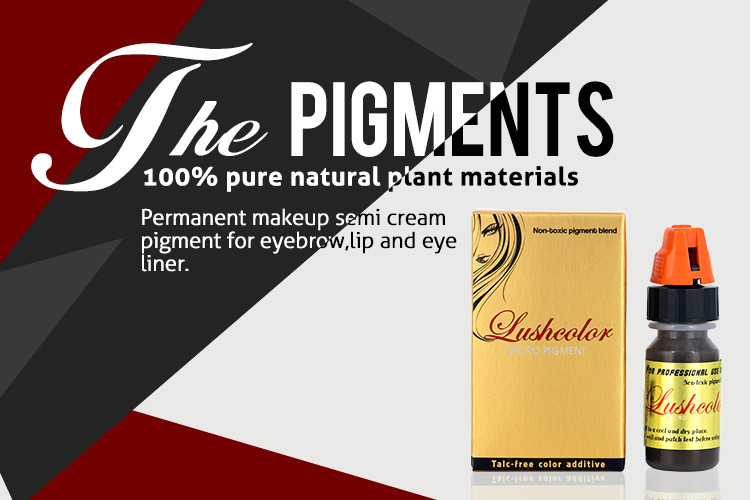 Red Micro Embroidered Lip Semi Permanent Makeup Pigments for Cosmetic Beauty