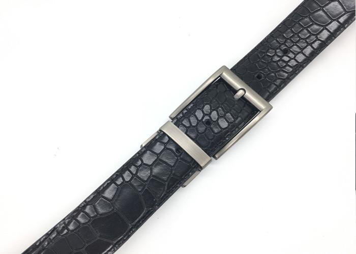 Mens Formal Suit Belt Reversible Leather 1-3/8”（35mm）Wide 1 For 2 Rotate Buckle