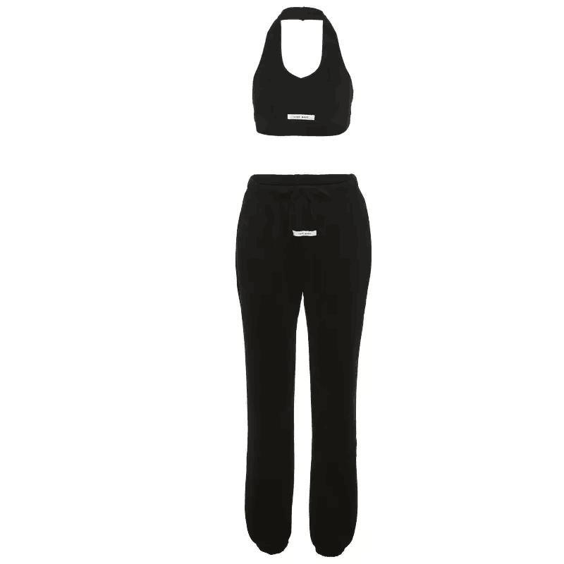 Summer Custom Logo Tank Crop Top with Shorts Jogger Set Tracksuit Two Piece Set for Women Clothing
