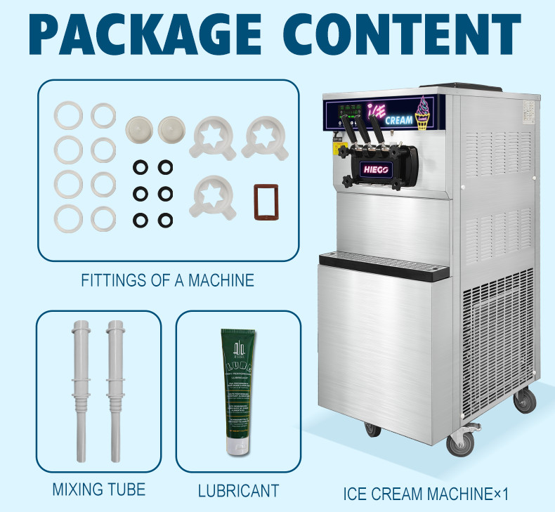Mobile Gelato Maker Commercial 36l Hotel Commercial Ice Cream Machine