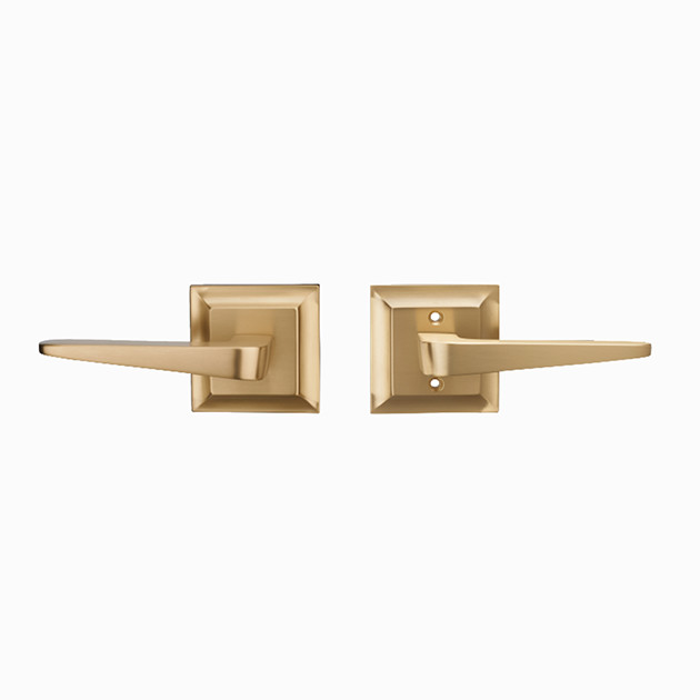 Amertop Privacy Door Lever, Locking Door Handle Set for Heavy Duty Interior Bathroom Bedroom Door