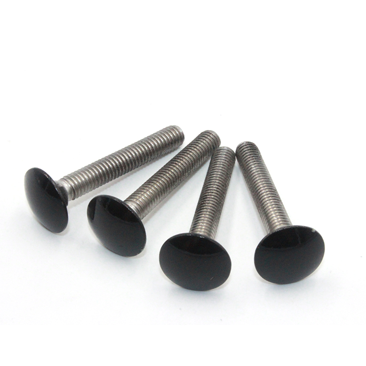 DIN 603 Galvanized Stainless Steel 304 Lock Bolts Nuts M8 Size Mushroom Head Square Neck Cup Socket