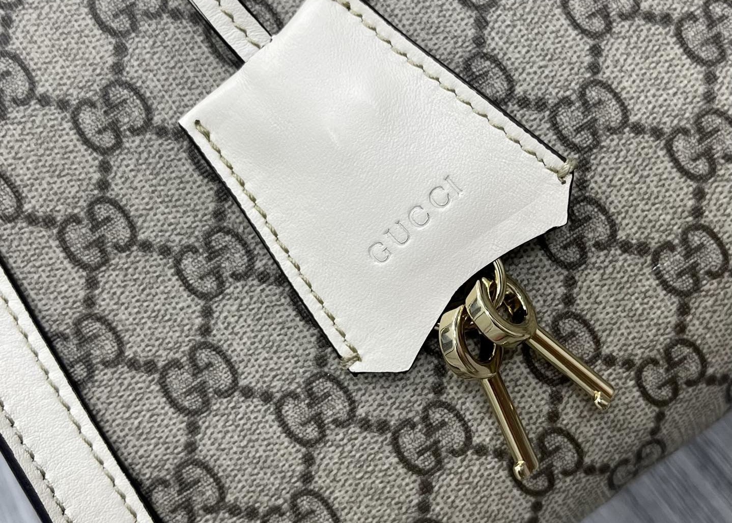 35cm Length Strap Shoulder Backpack Embroidery Genunie Leather