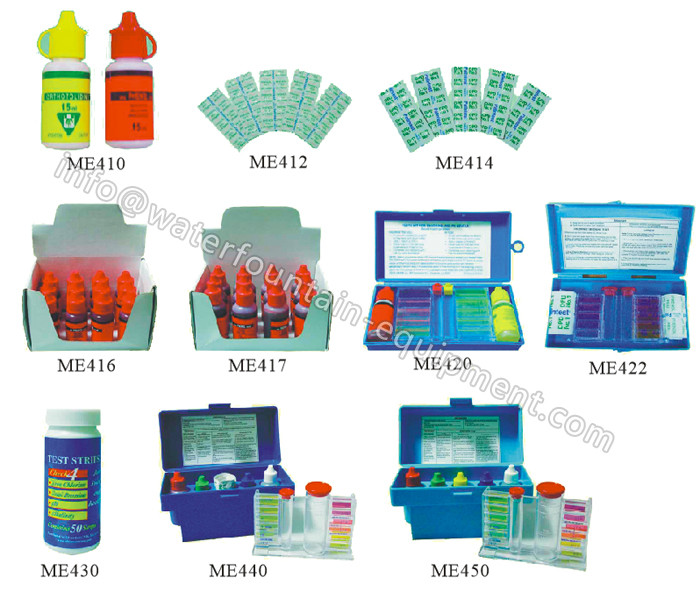 Chlorine Test Kit Swimming Pool Accessories For Spa Water 7 - Way Test