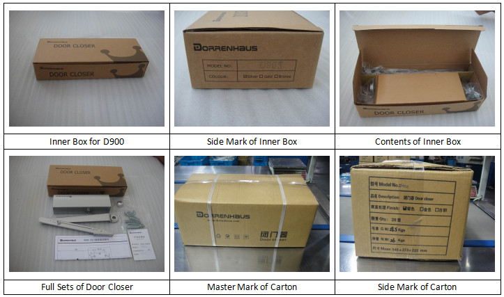 Euro Style Aluminum Door Closer Size 4 Backcheck Round Cover For 85kg Door