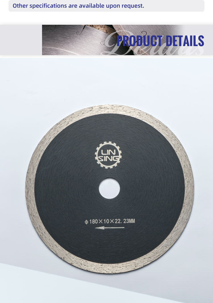 Cut Stone with Confidence Using HOT PRESS D180mm Continuous Rim Diamond Cutting Discs