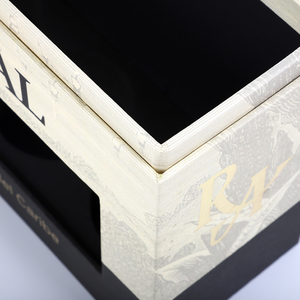 Collapsible Cardboard Single Bottle Gift Box For Champagne Wine