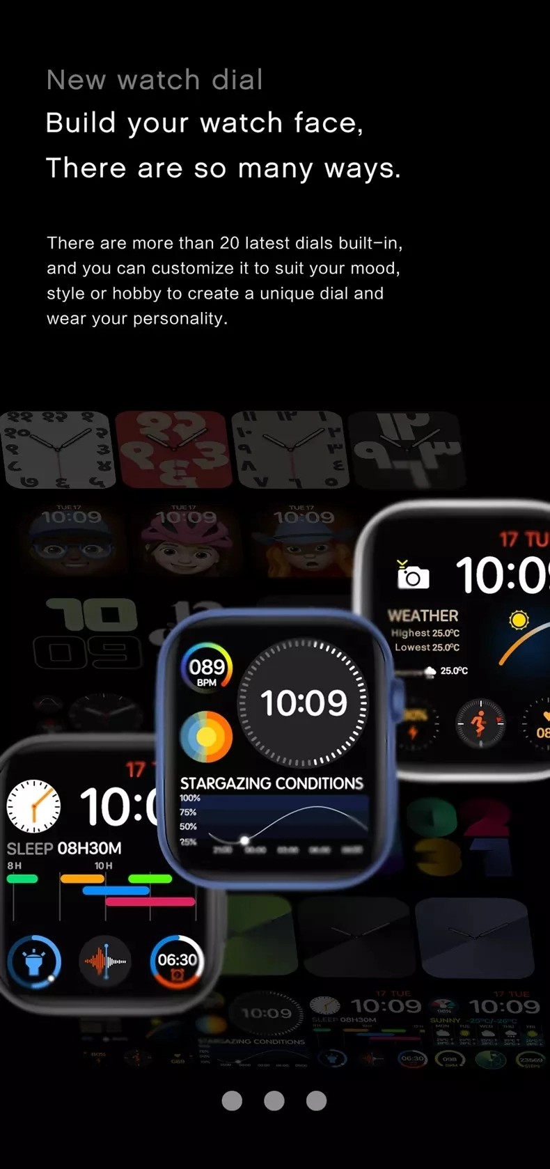 1.78 HD Screen Heart Rate Pedometer Bluetooth Calling Smartwatch