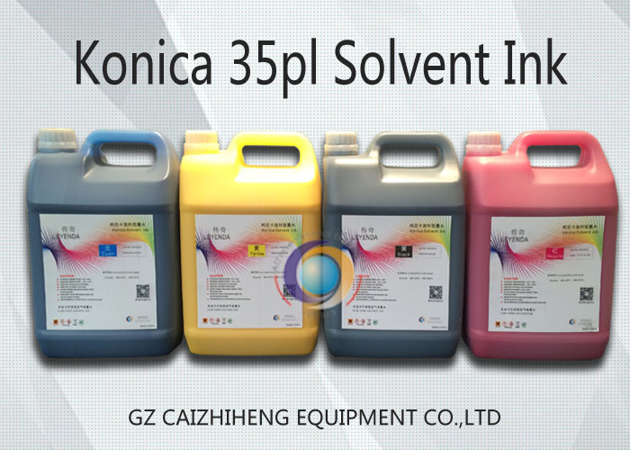 5Liter Konica 35pl Solvent Printing Ink For Konica 512 - 35 / 42pl Printhead