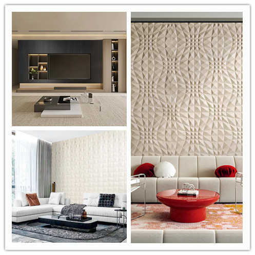 Modern Design 3D Decorative Wall Panels Embossed MDF Wall Art Panels