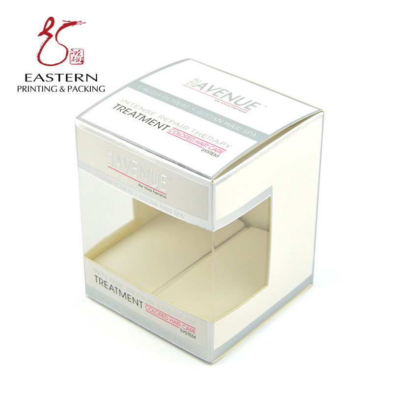 Transparent Window 100mm Width Cosmetic Packaging Box