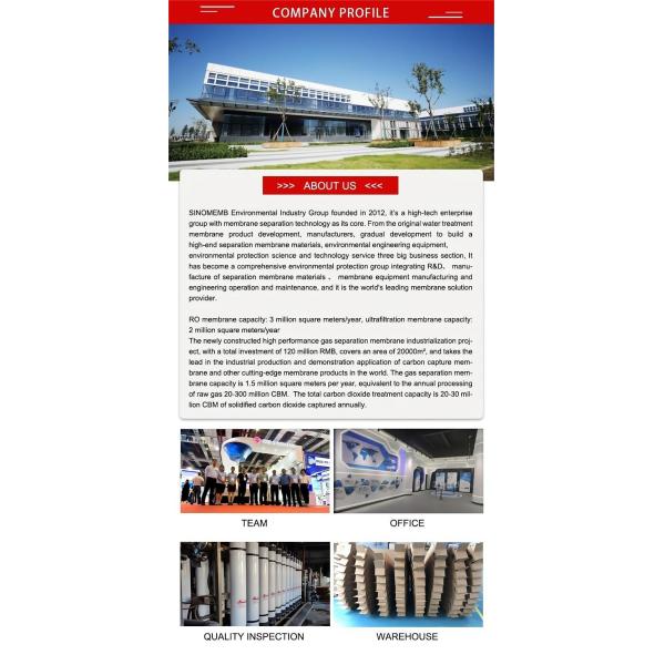 Industrial Wastewater Treatment with High Flux PVDF Material MBR Ultra Filtration Membrane and 2000*535*46 Size