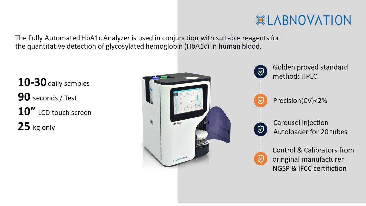 Labnovation Best-Seller Automated HbA1c Analyzer LD-560 HPLC System