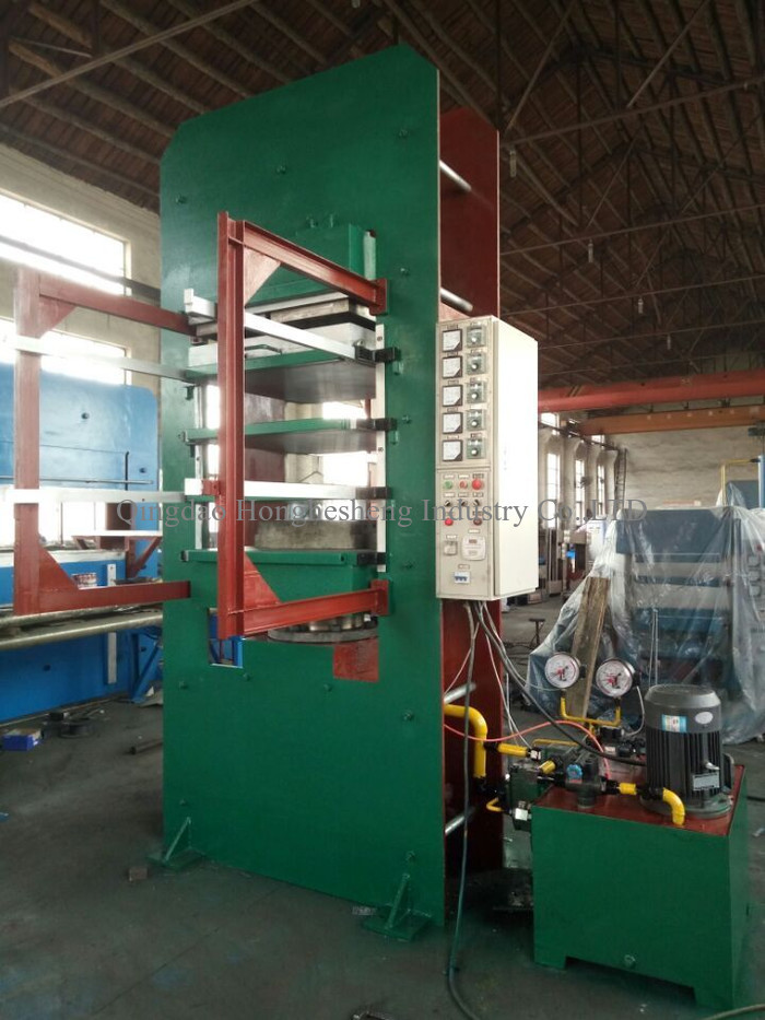 100*100cm Rubber Tile Making Machine Hot Vulcanizing Machine Frame Configuration