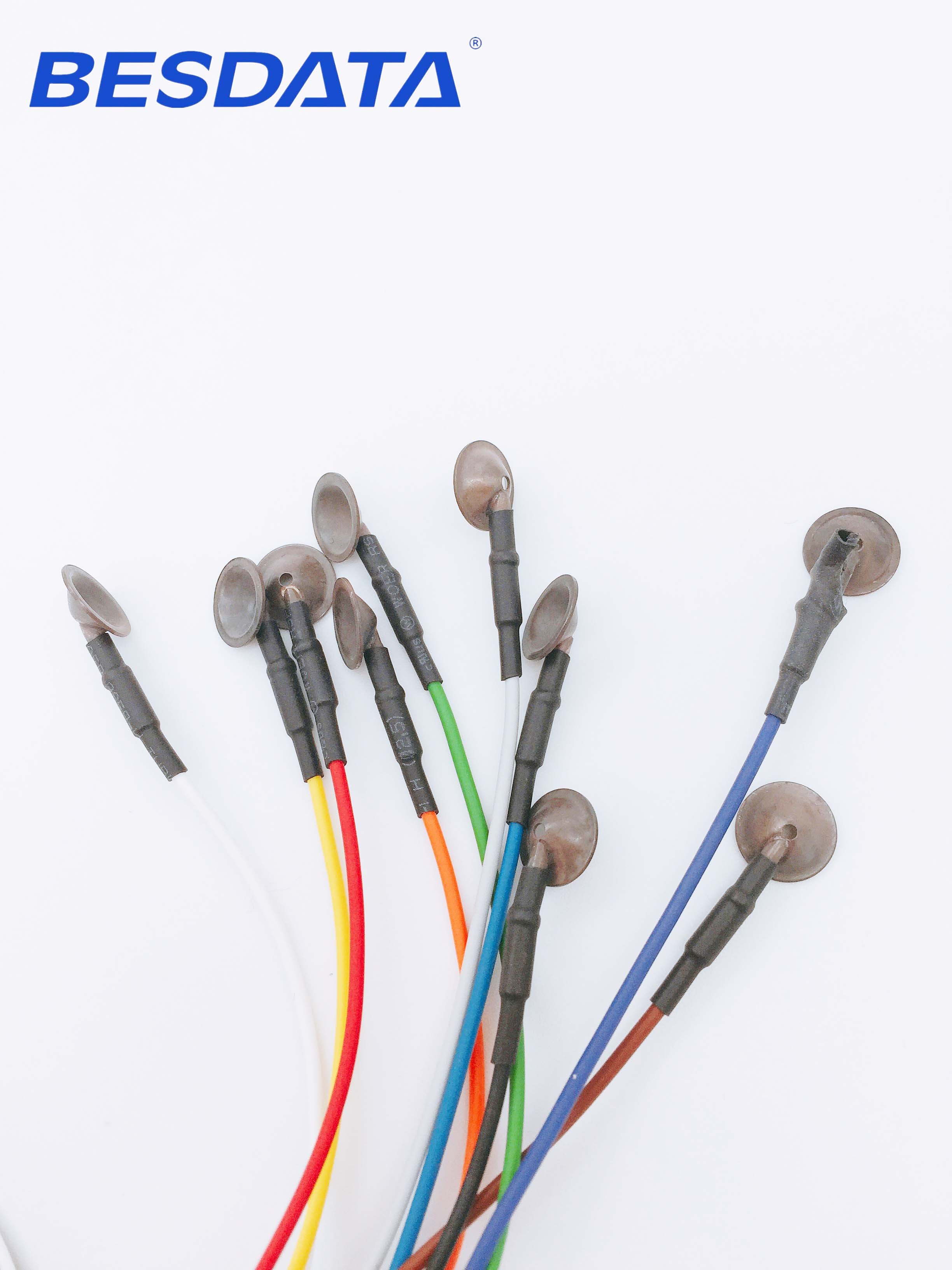 BCI Researcher EEG Electrodes Used Multicolor Coated Gold EEG Cup Electrodes