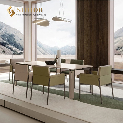 Modern Dinning Chair, Hotel & Restaurant Dinning Chair, Top sell Chair, Hight Density Foam, PU Leather Upholstery