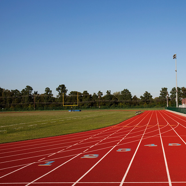 Harmless Eco Sports Flooring Athletic Odorless Red Running Track