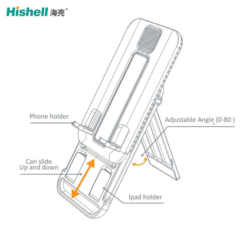 Practical Foldable Mobile Phone Holder Stand For Desk Nonslip