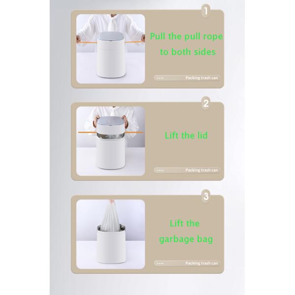 Factory Price Hot Sale Smart Infrared Motion Sensor Rubbish Waste Bin Smart Waste Bin Automatic Packing Automatic Lid