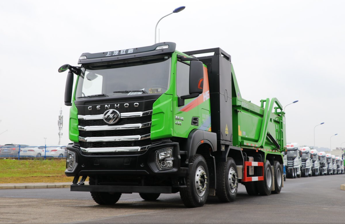 2023 SAIC Hongyan H6 Electric Tipper Truck EV Mining Transportation Heavy Truck Rear Camera 360° Drive type 8X4 Chinese