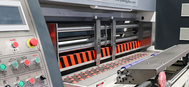 Corrugated Carton Flexo Printing Machine 2 Color With Die Cutter
