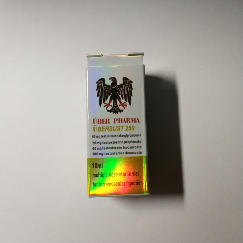 Glossy Foldable 300gsm Vial Packaging Box With Hot Stamping