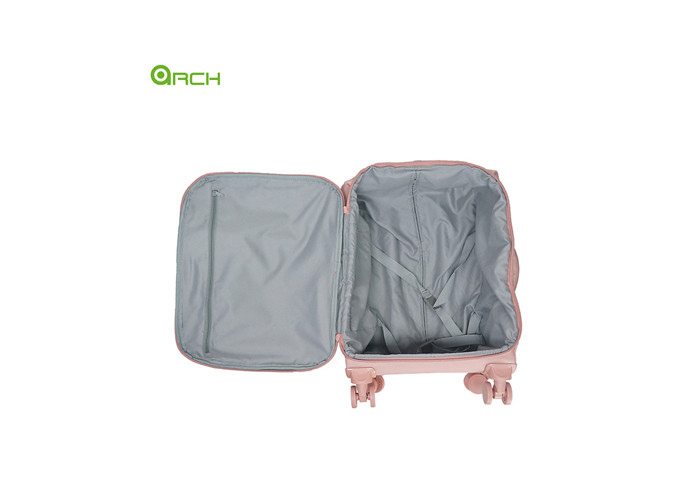 Nylon Cabin trolley Lightweight Luggage Bag with one front big pocket For Short Trip