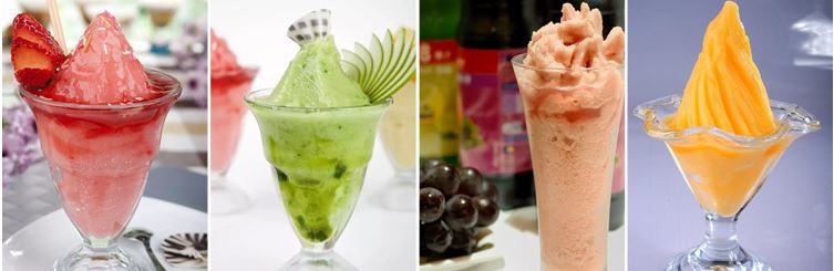 Three Flavor Milk Soft Ice Cream Machine Voltage 60hz For Restaurant
