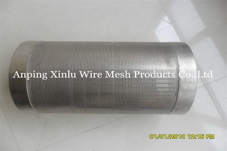 Wire Wrapped Continuous Slot Screen For Deep Well Drilling Ss Material