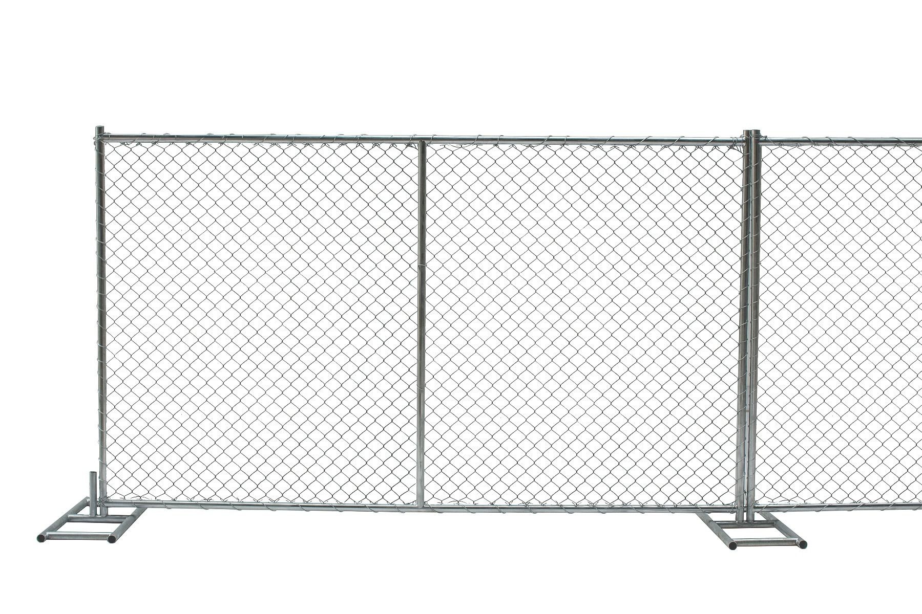 6ftx10ft temporary construction security fence panels mesh spacing 2¼"x2¼"(57mmx57mm) 2⅜"x2⅜"(60mmx60mm) 2½"x2½"(63mmx63