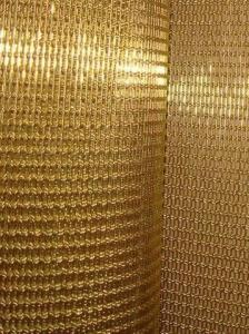 China Decorative 4305T Brass braided woven mesh for glass lamination as interlayer on sale