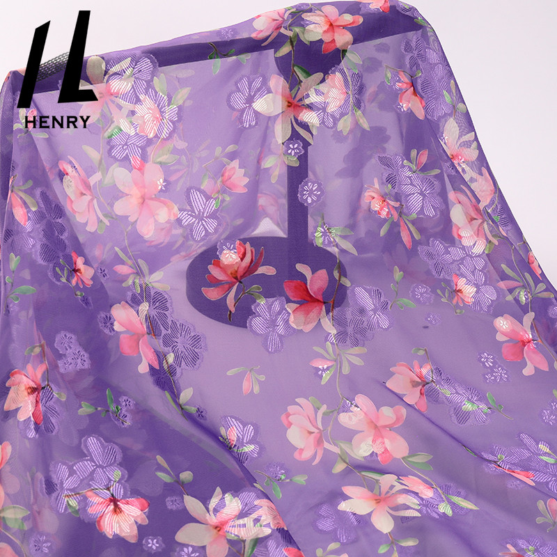 Fashionable Chiffon Dress Fabric Pattern Digital Printing Polyester Fabric