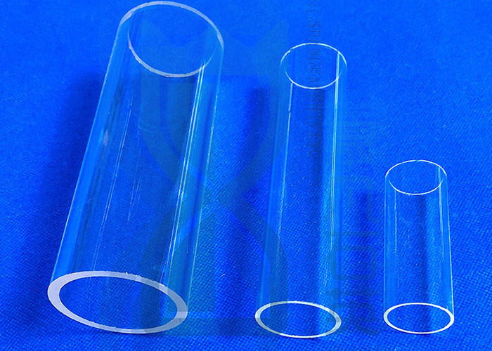 Chemical Resistant Glass Capillary Tube , Flat Bottom Test Tubes Anti Acid Customized Shape Quartz Glass Tube
