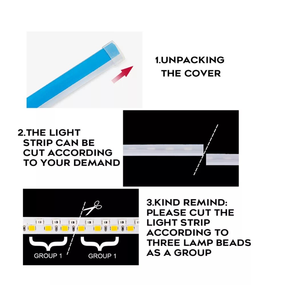 45CM 17.7" White Amber Flexible LED Day Time Running Light Flowing Bar Silicone DRL
