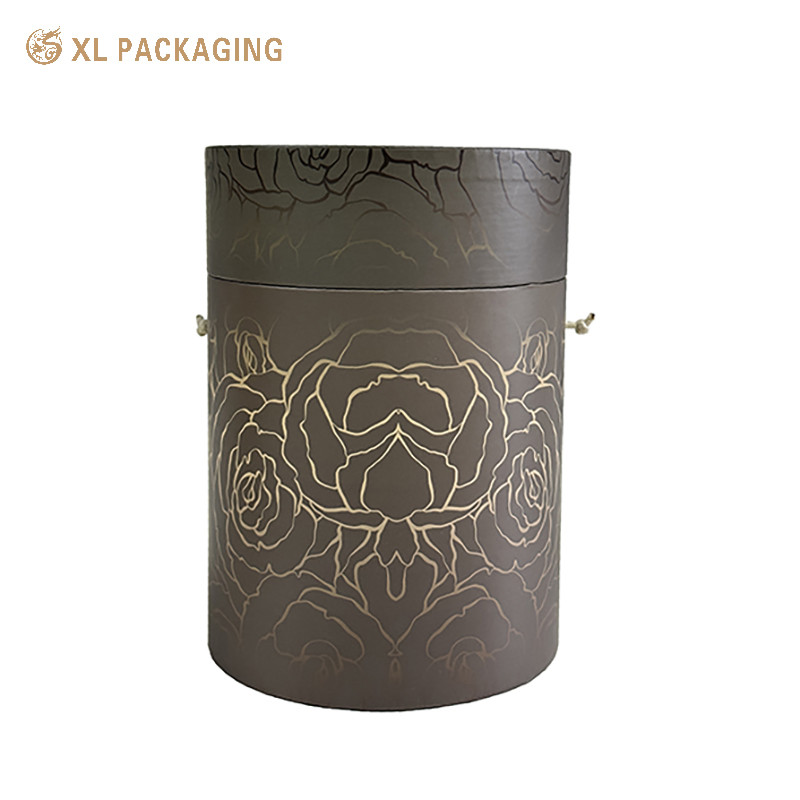Portable Cylindrical Paper Packaging Tubes Recyclable Cardboard Canister Packaging