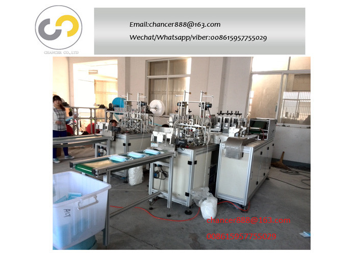 Fully Automated Disposable Nonwoven 3 in 1 Medical Face Mask Making Machine