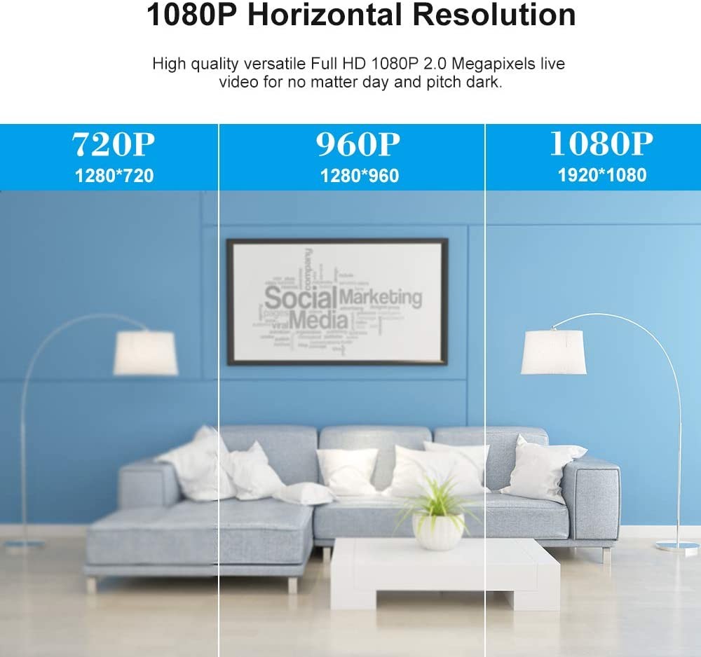 Tuya Wireless Smart Surveillance Camera 720P Wifi Smart Baby Room Camera
