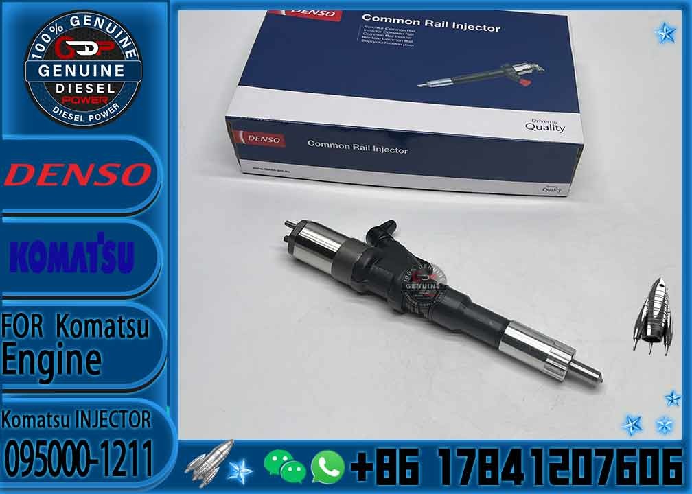 Diesel Fuel Common Rail Injector 095000-1211 6156-11-3300 095000-1210 095000-0800 095000-0801 for Komat-su PC400-7 PC450