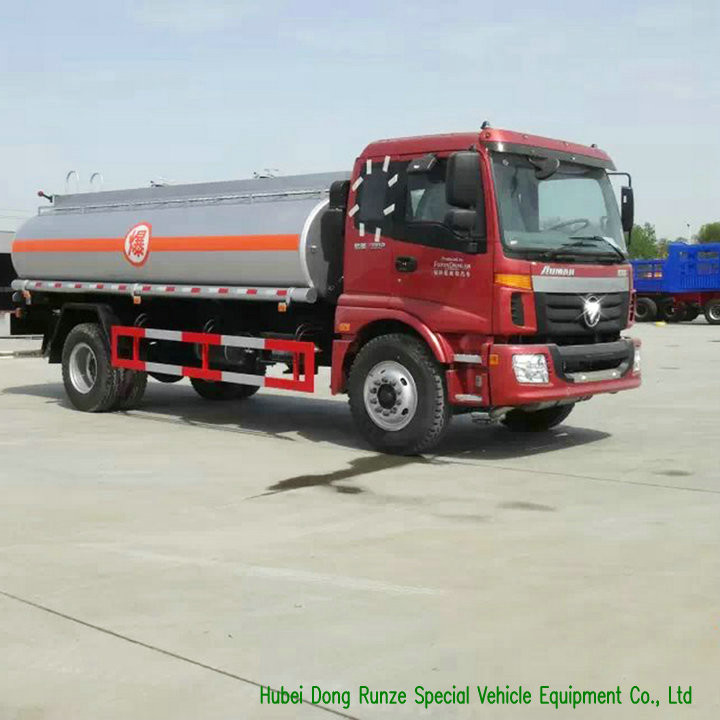 FOTON AUMAN Fuel Delivery Truck With Stainless Steel Tank PTO Fuel Pump 12CBM