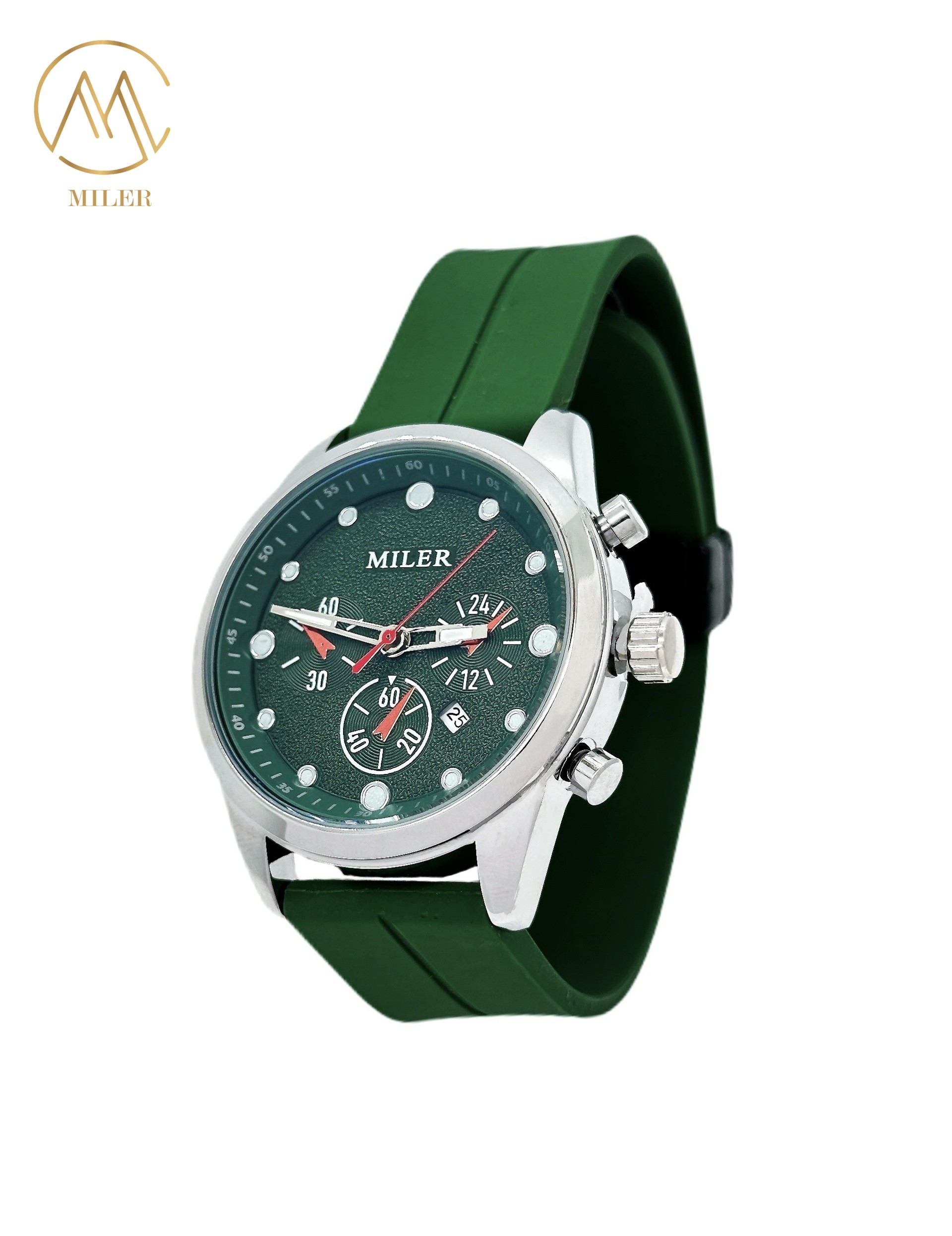 Big Dial Waterproof Siliver Bezel Colourful Silicone Strap Quartz Watch for Men and Women