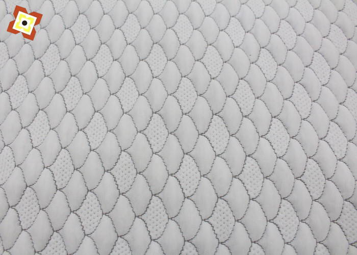 Air Layer Elastic Mattress Quilting Fabric Jacquard Grey Bamboo Fiber Mattress Pillow Fabric