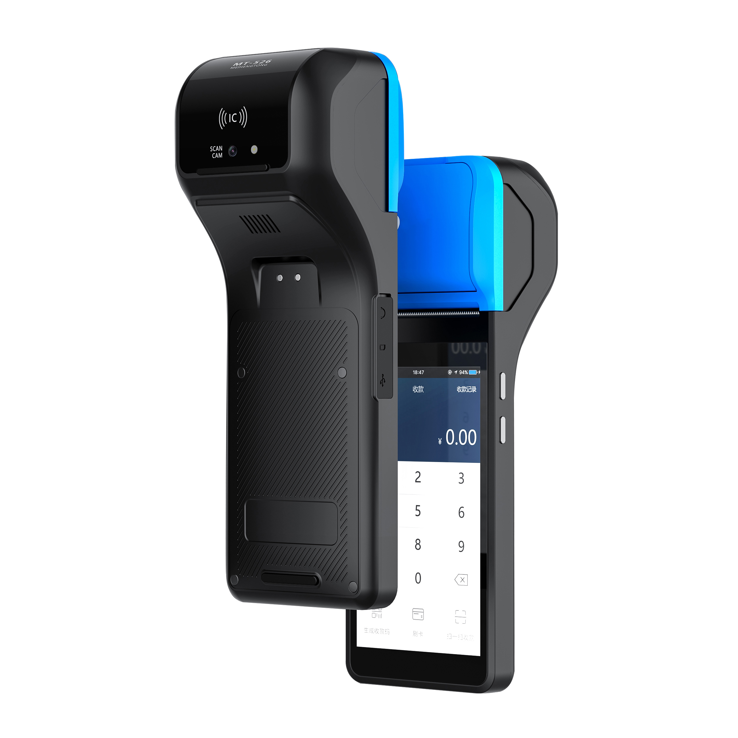 POS NFC Android Mobile POS Terminal With Label Or Receipt Printer
