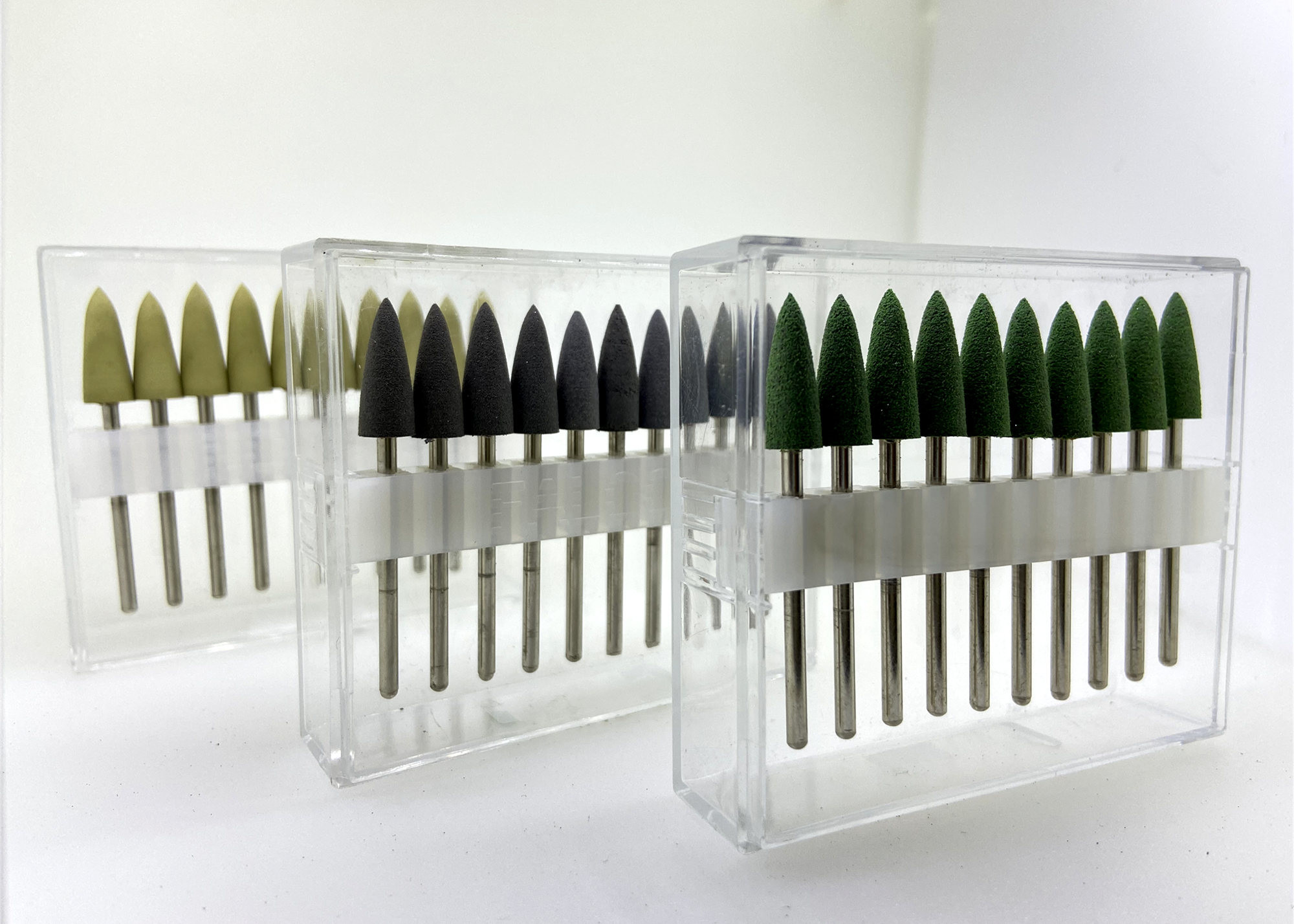 Dental Acrylic Polishing Bur Diamond Rubber Silicone Denture Adjustment Burs
