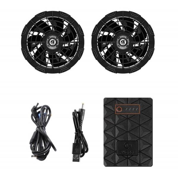 18V High Speed Mobile Warming Heated Coat Battery Fan Kit For Air Conditioned Workwear