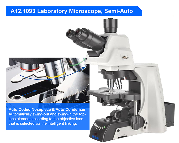 OPTO-EDU A12.1091-H Manual Research 25mm Science Lab Microscope
