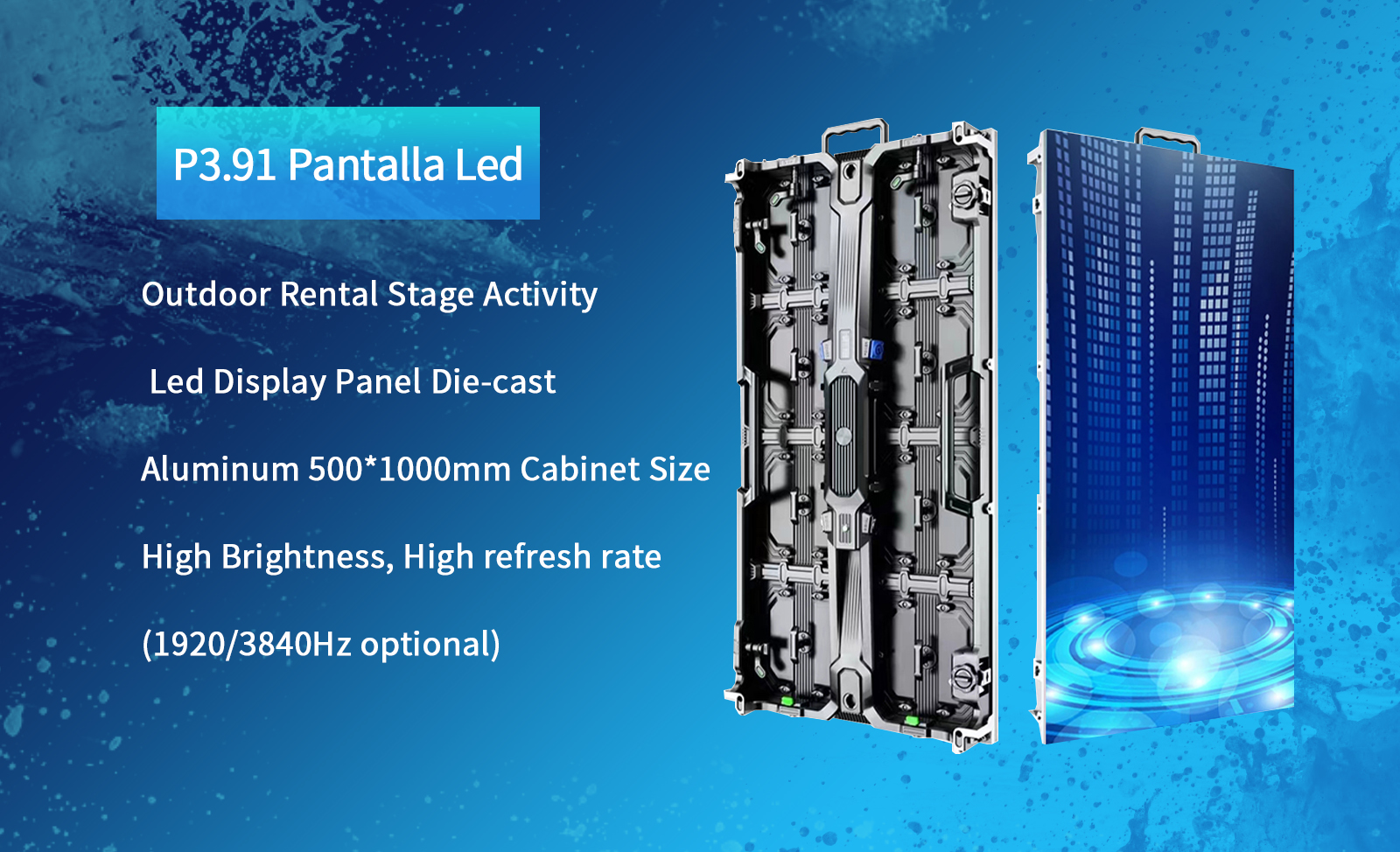 Other Media Ultralight P3.91 P4.81 Outdoor Indoor Stage Concert Giant Panel Wall Led Panel Screen Led Display