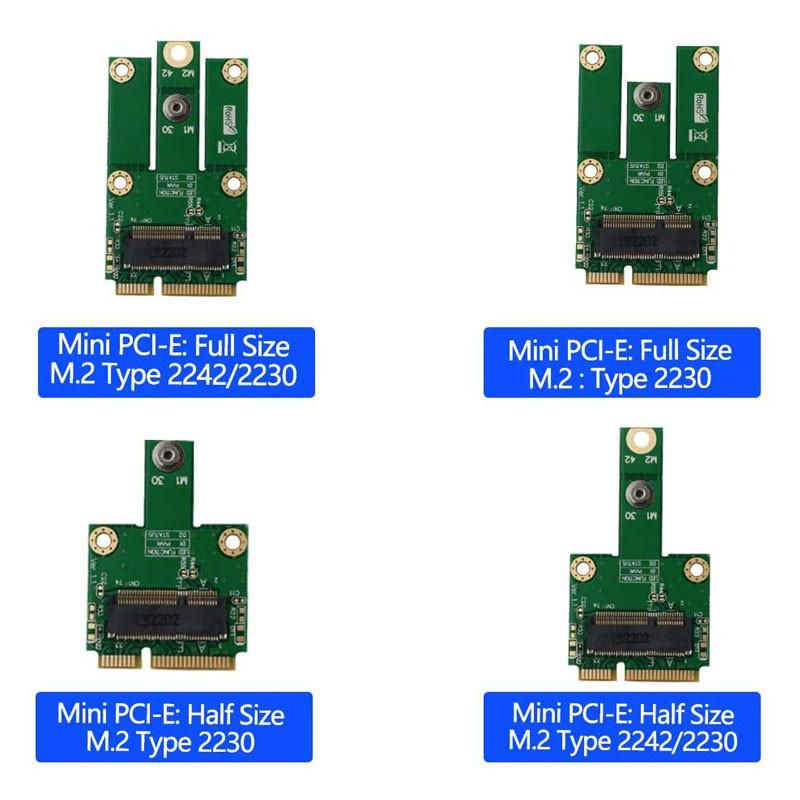 M.2 (NGFF Key E) To MPCIe (PCIe+USB) Adapter Pcie WiFi Card M.2 Pcie Adapter