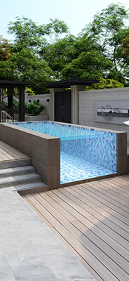 Outdoor Prefab Pool Large Transparent Acrylic Glass Swimming Pool for Underground Spaces